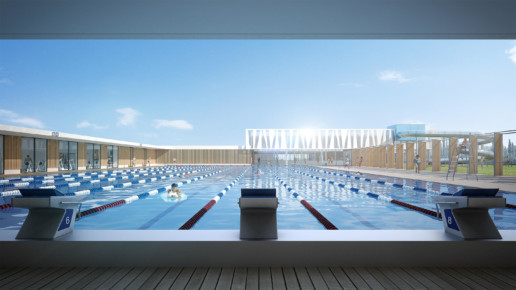 illuminens | perspective architecture 3D | image architecture | centre aquatique amiens | bvl architecture