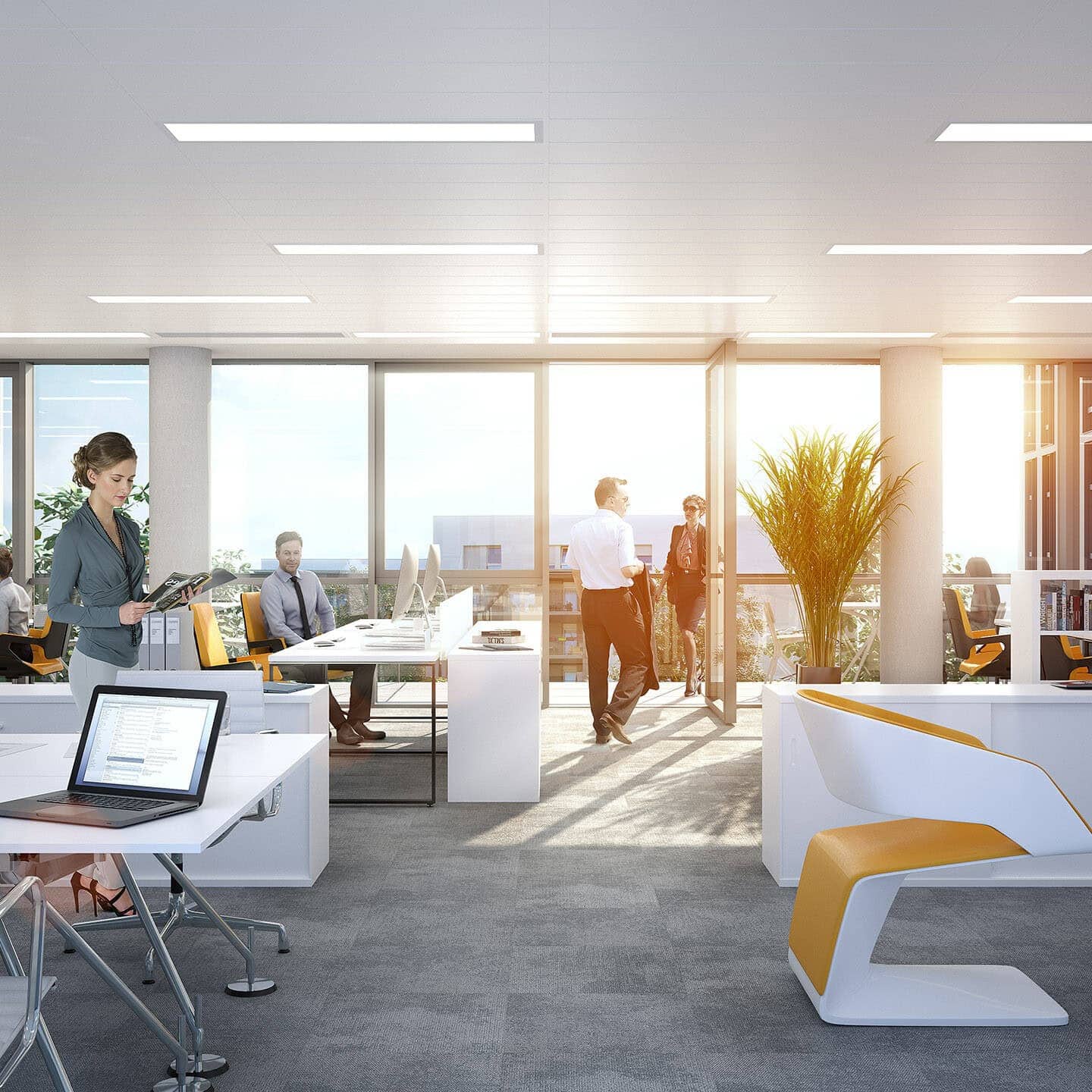 illuminens | perspective architecture 3D | image architecture | archiviz | bureaux osmose | arcueil | arte charpentier