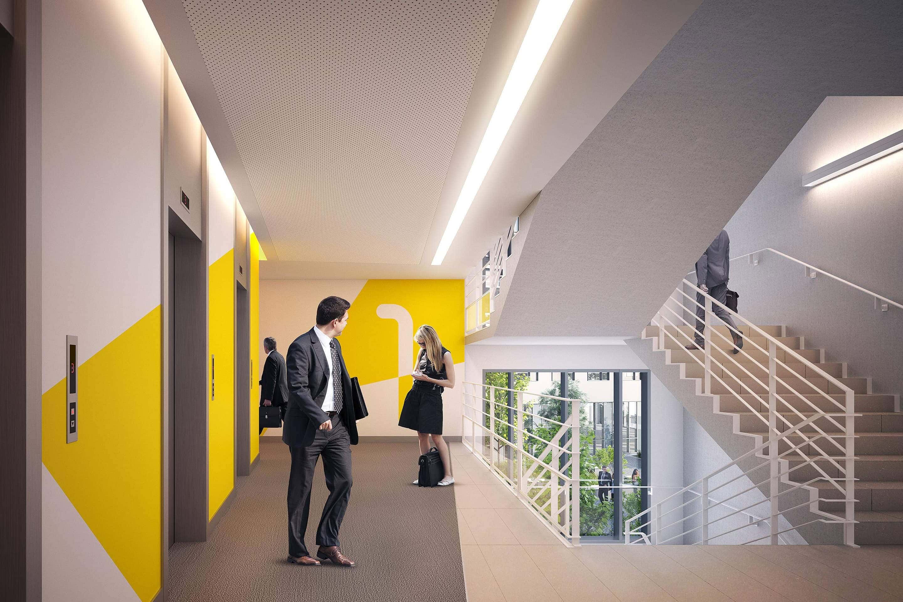 illuminens | perspective architecture 3D | image architecture | archiviz | bureaux osmose | arcueil | arte charpentier