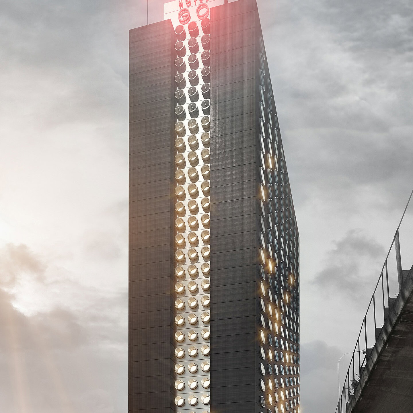 illuminens | perspective architecture 3D | image architecture | archiviz | hôtel ogo | paris - porte de bagnolet | fassio viaud architectes