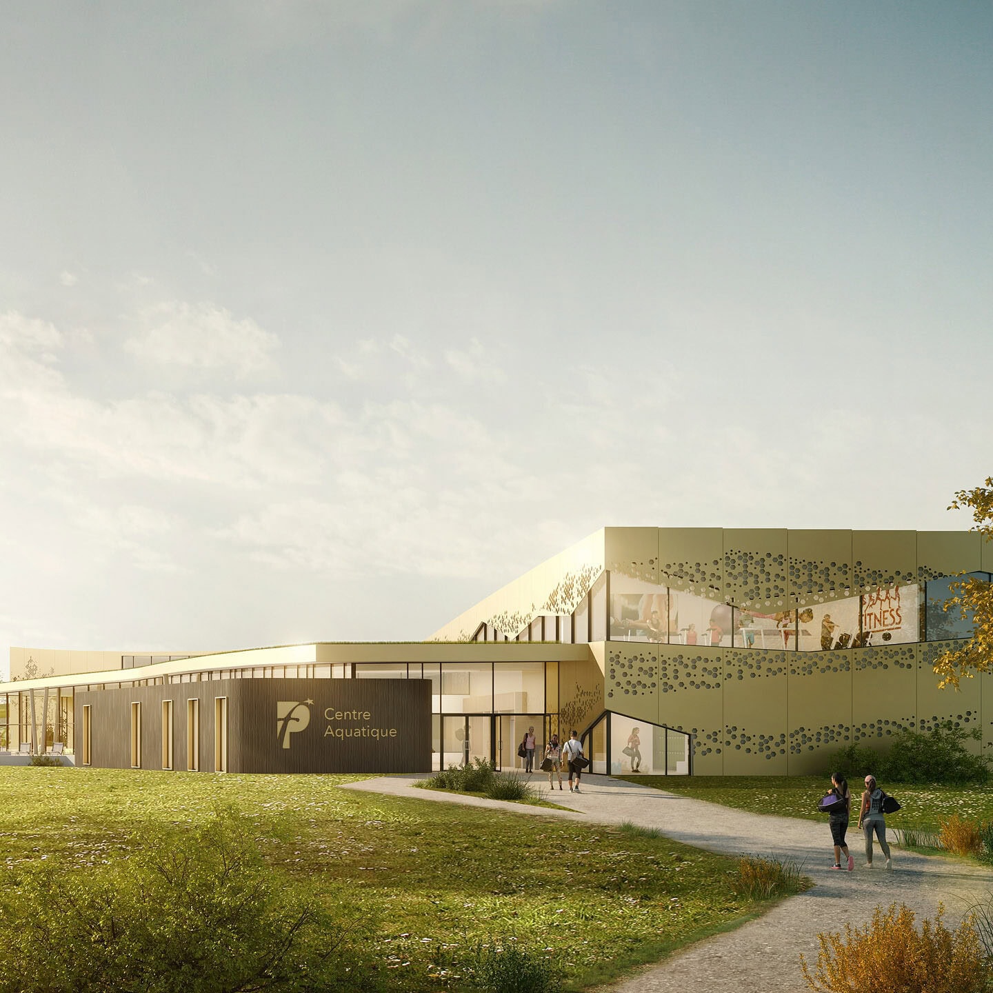 illuminens | perspective architecture 3D | image architecture | archiviz | centre aquatique basse-ham | coste architectures