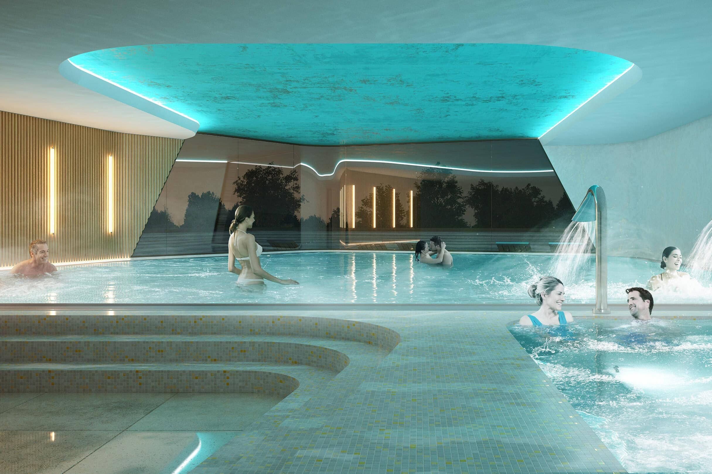 illuminens | archiviz | architectural visualization | architectural render | aquatic center o'cape belbeuf | coste architectures