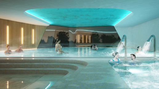 illuminens | perspective architecture 3D | image architecture | centre aquatique belbeuf | coste architectures