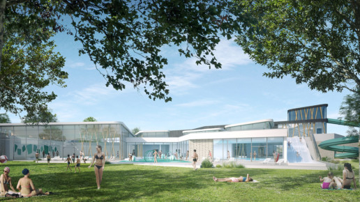 illuminens | perspective architecture 3D | image architecture | archiviz | centre aquatique de coudekerque | coste architectures