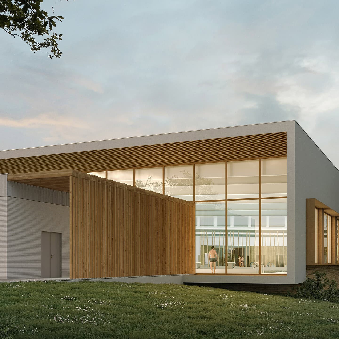 illuminens | perspective architecture 3D | image architecture | archiviz | centre aquatique dieppe | coste architectures