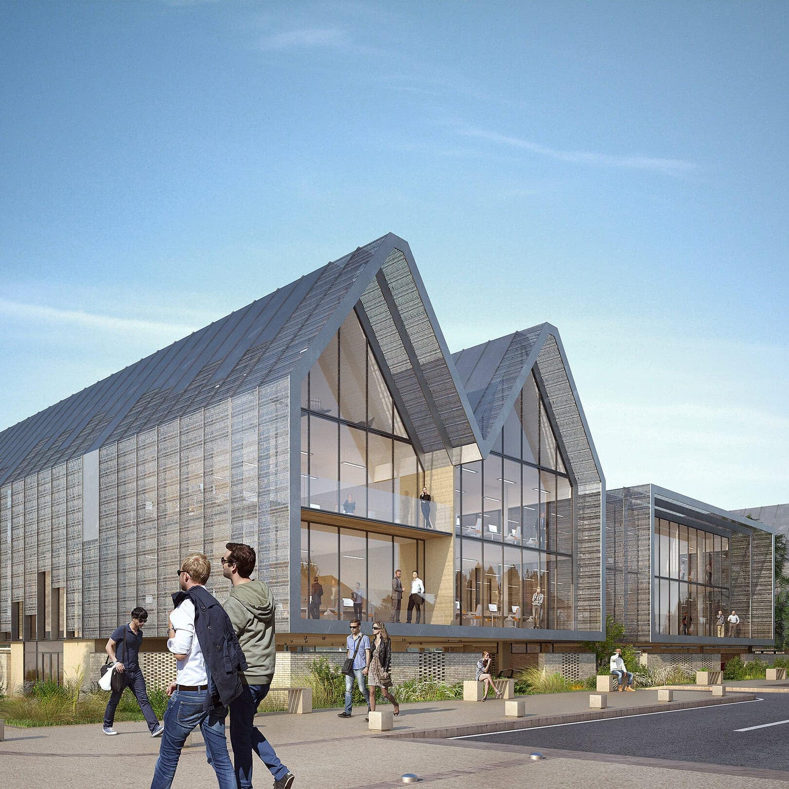 illuminens | perspective architecture 3D | image architecture | archiviz | pole gare sncf | dreux | arcame