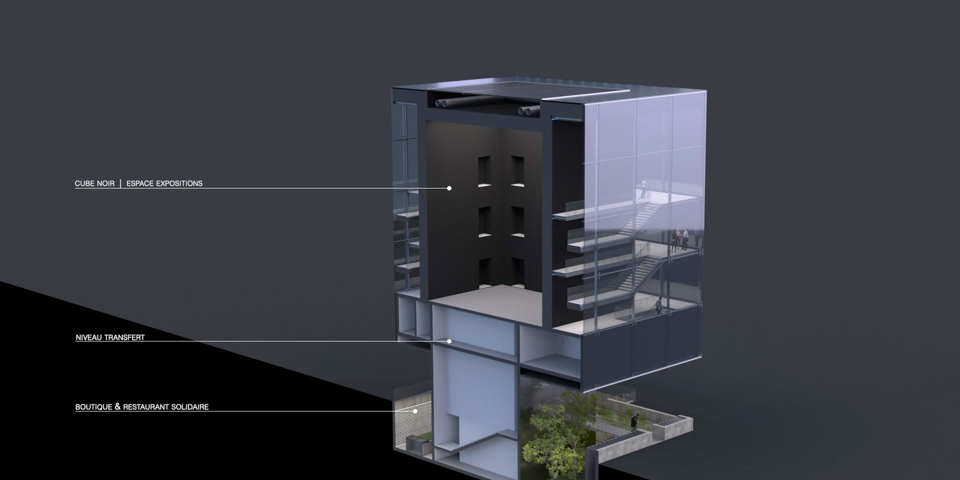 illuminens | archiviz | architectural visualization | architectural render | halo project | paris - la defense | if architects