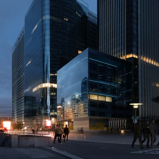 illuminens | perspective architecture 3D | image architecture | projet halo | paris - la defense | if architectes