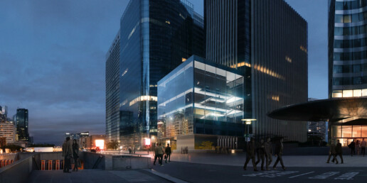 illuminens | perspective architecture 3D | image architecture | projet halo | paris - la defense | if architectes