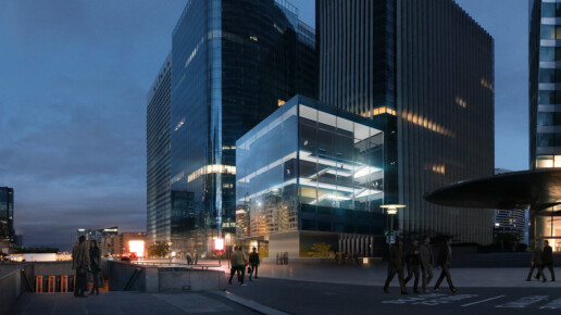 illuminens | perspective architecture 3D | image architecture | archiviz | projet halo | paris - la defense | if architectes
