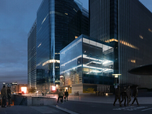 illuminens | perspective architecture 3D | image architecture | projet halo | paris - la defense | if architectes