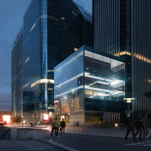 illuminens | perspective architecture 3D | image architecture | projet halo | paris - la defense | if architectes