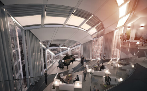 illuminens | perspective architecture 3D | image architecture | hotel z1 | paris - la defense | if architectes
