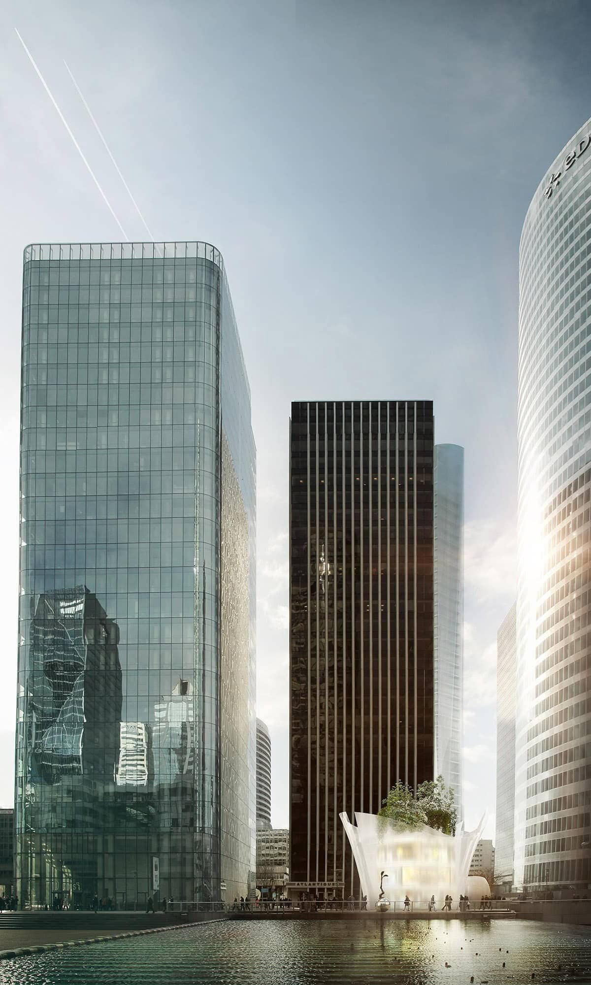 illuminens | perspective architecture 3D | image architecture | archiviz | hotel z1 | paris - la defense | if architectes