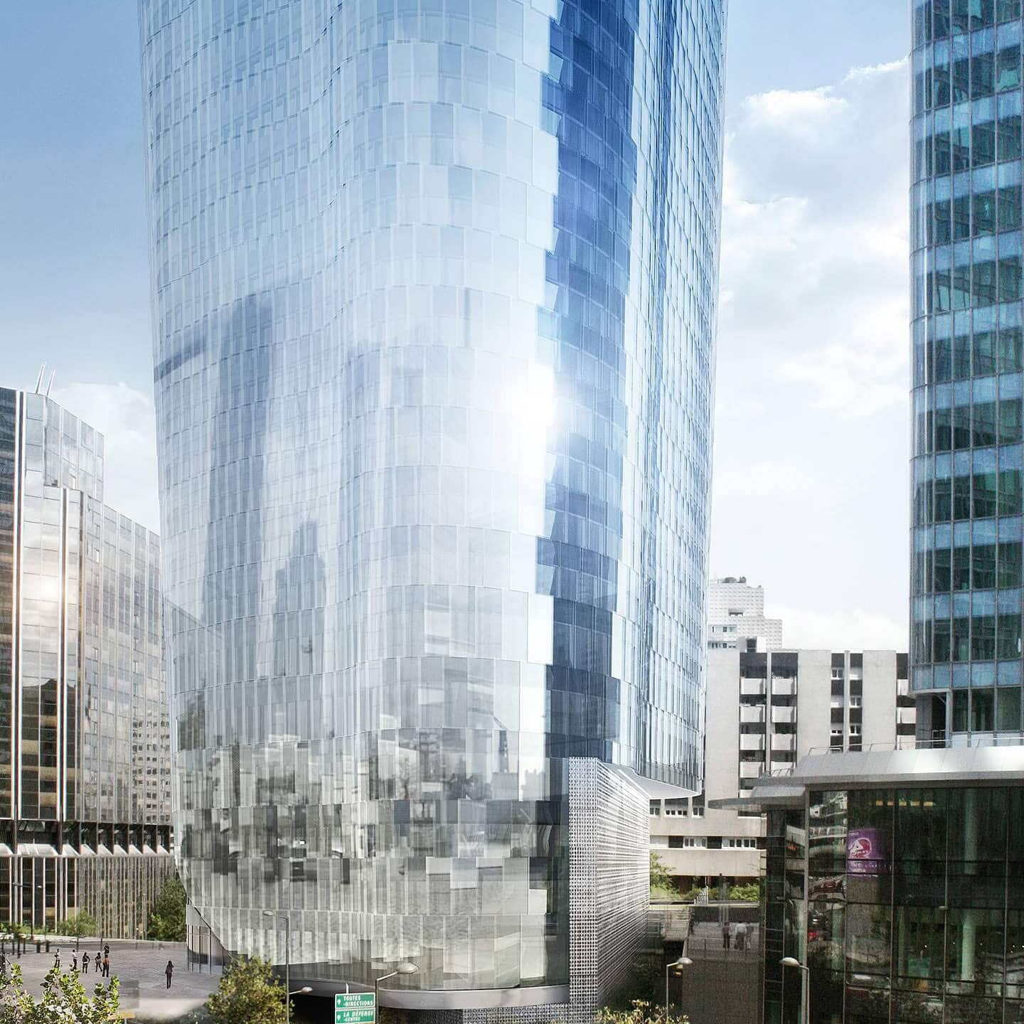 illuminens | perspective architecture 3D | image architecture | archiviz | tour alto | paris - la defense | if architectes