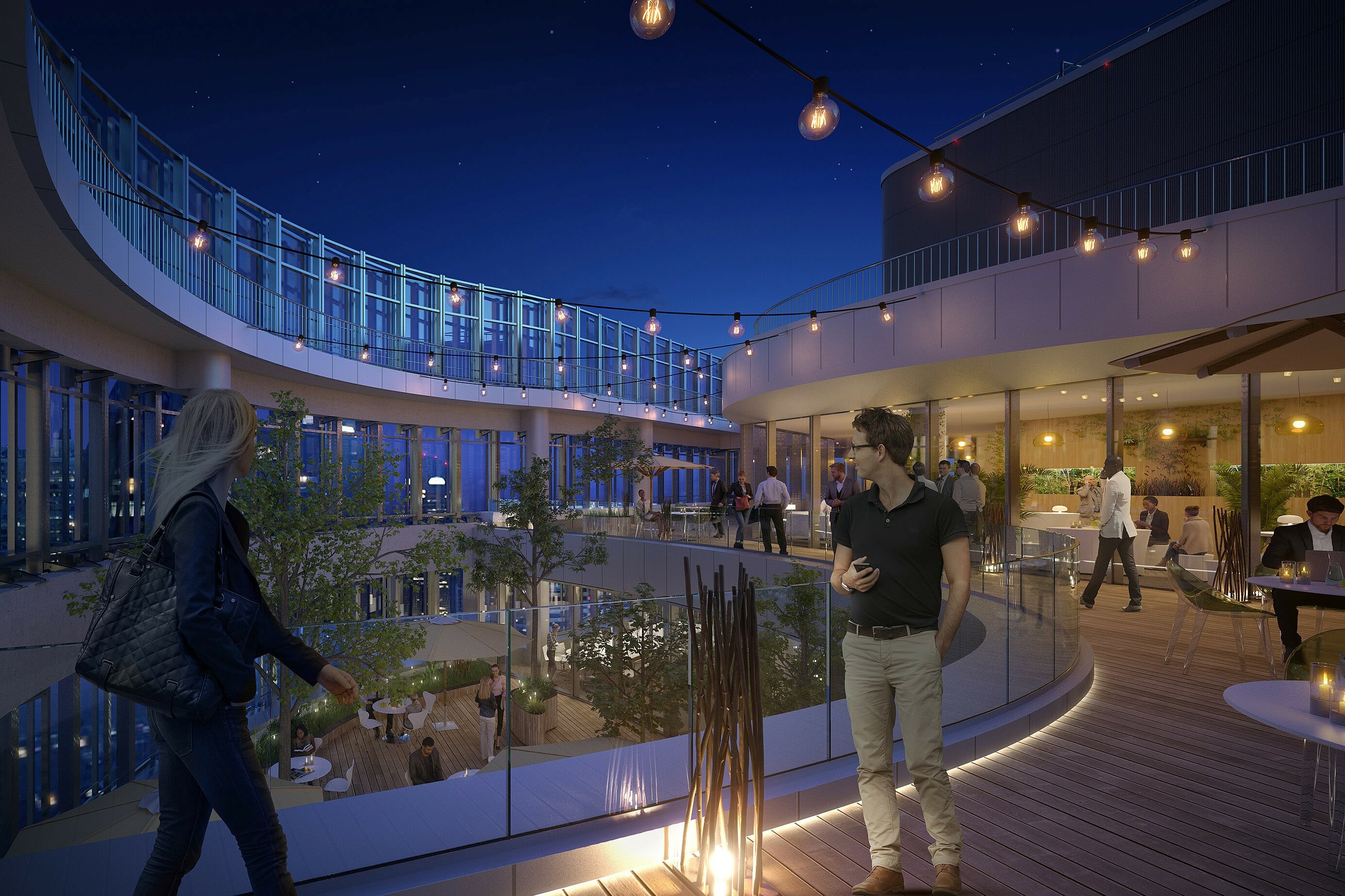 illuminens | perspective architecture 3D | image architecture | archiviz | tour alto | paris - la defense | if architectes