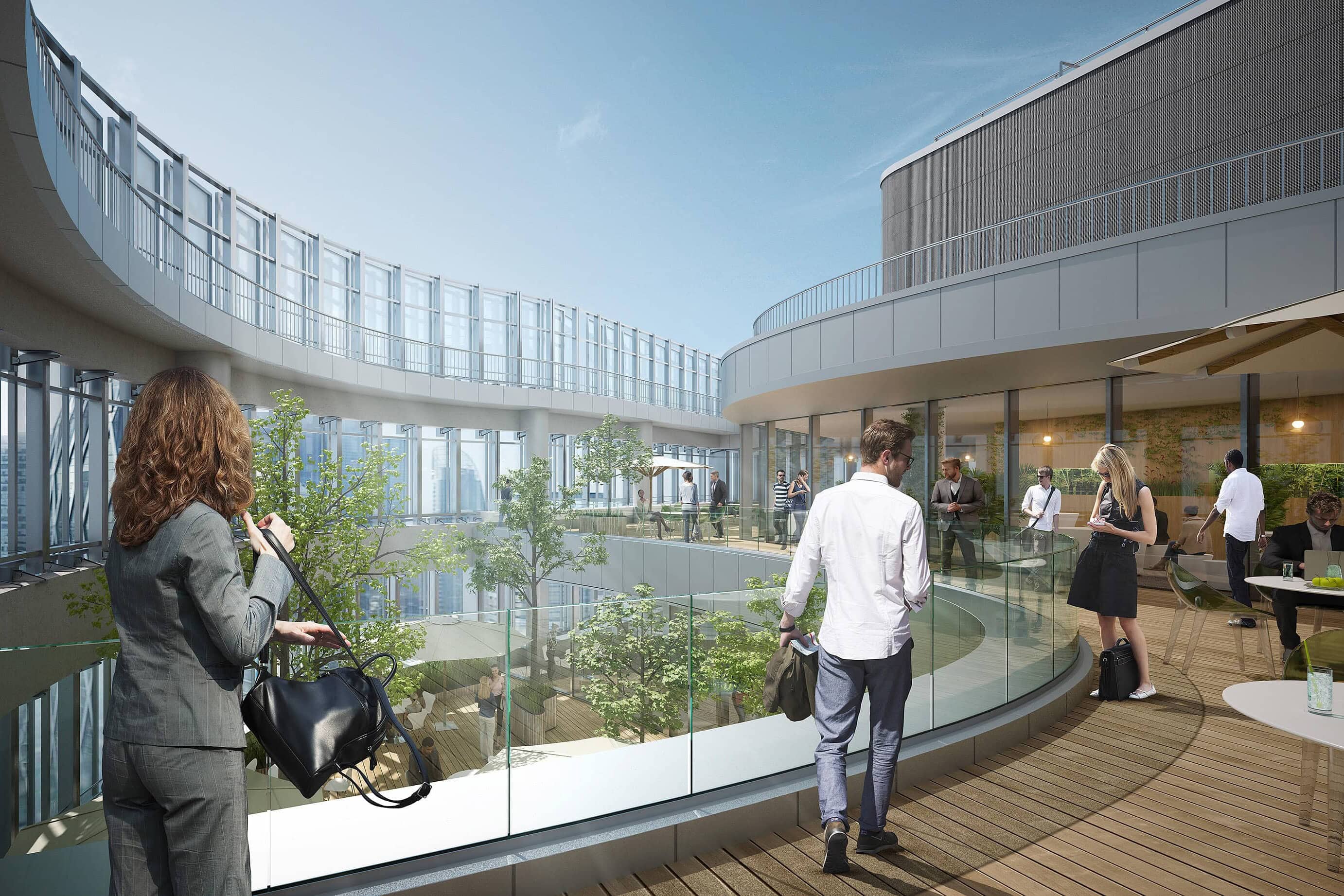 illuminens | perspective architecture 3D | image architecture | archiviz | tour alto | paris - la defense | if architectes