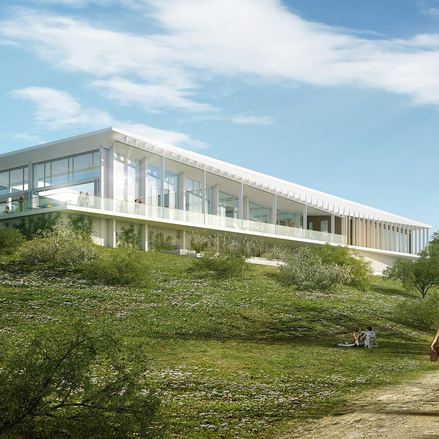 illuminens | perspective architecture 3D | image architecture | archiviz | centre aquatique lormont | coste architectures