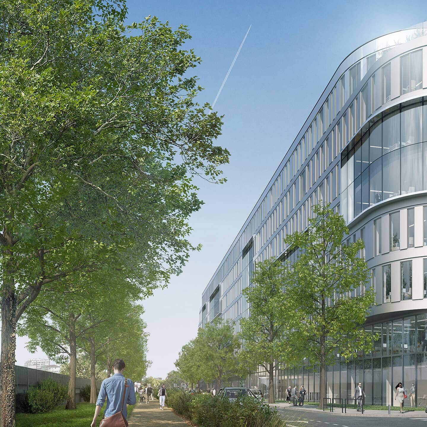 illuminens | perspective architecture 3D | image architecture | archiviz | bureaux safran | paris - malakoff | groupe 6