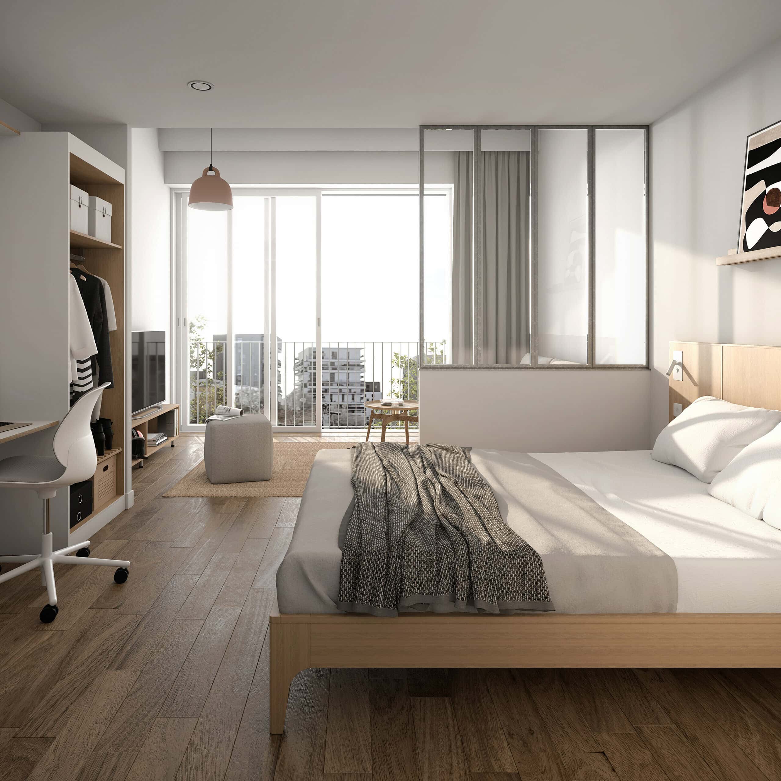 illuminens | perspective architecture 3D | image architecture | archiviz | The Babel Community | Massy | Querencia Architectes