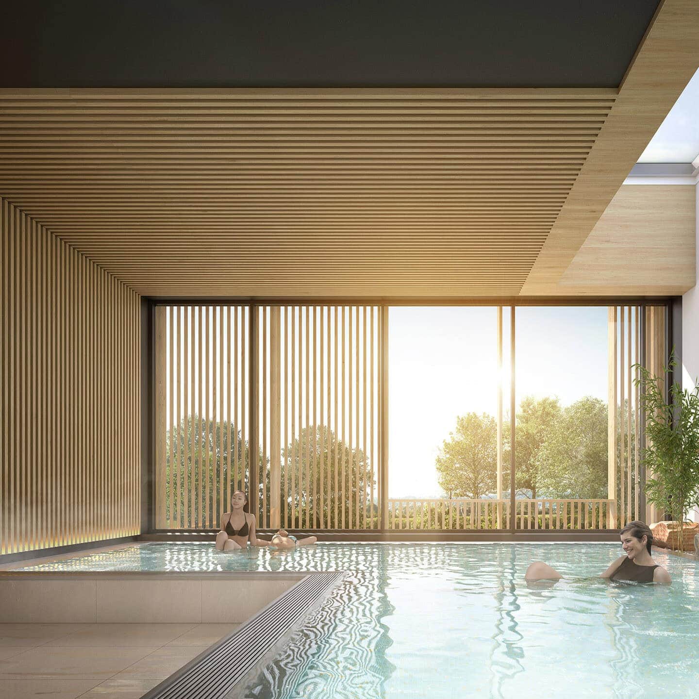 illuminens | perspective architecture 3D | image architecture | archiviz | centre aquatique castalia | maurepas | coste architectures