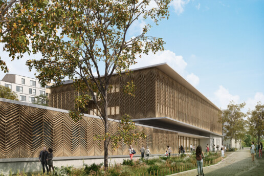 illuminens | perspective architecture 3D | image architecture | montpellier | groupe scolaire residence etudiante port marianne | coste architectures