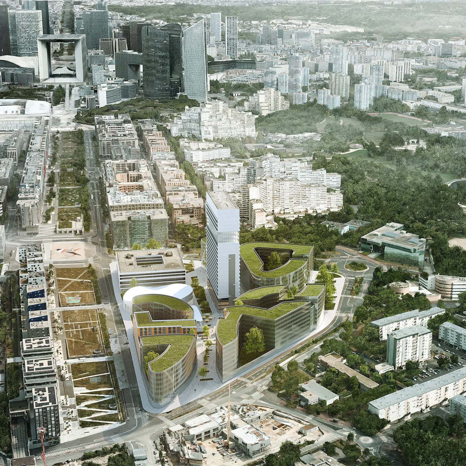 illuminens | perspective architecture 3D | image architecture | archiviz | redefinition urbaine | nanterre | if architectes