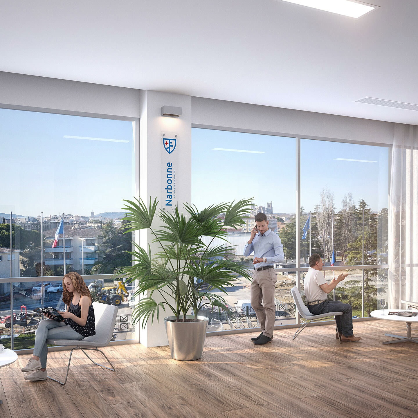 illuminens | perspective architecture 3D | image architecture | archiviz | stade narbonne | btd architecte