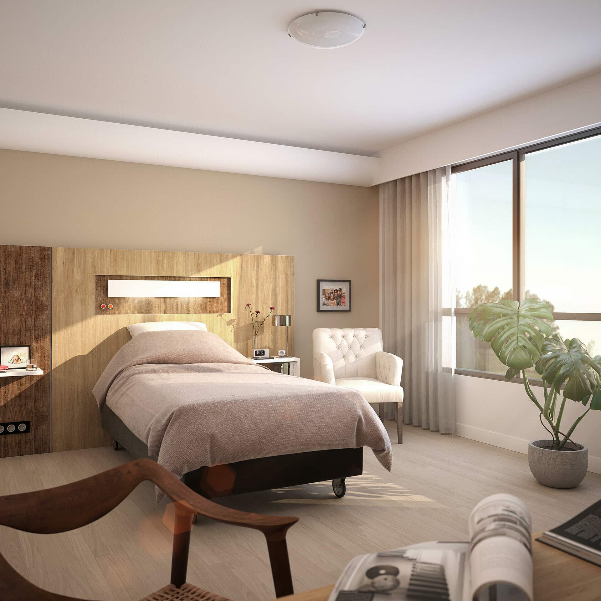 illuminens | perspective architecture 3D | image architecture | archiviz | ehpad la rocherie | nerondes | atelier carre d'arche