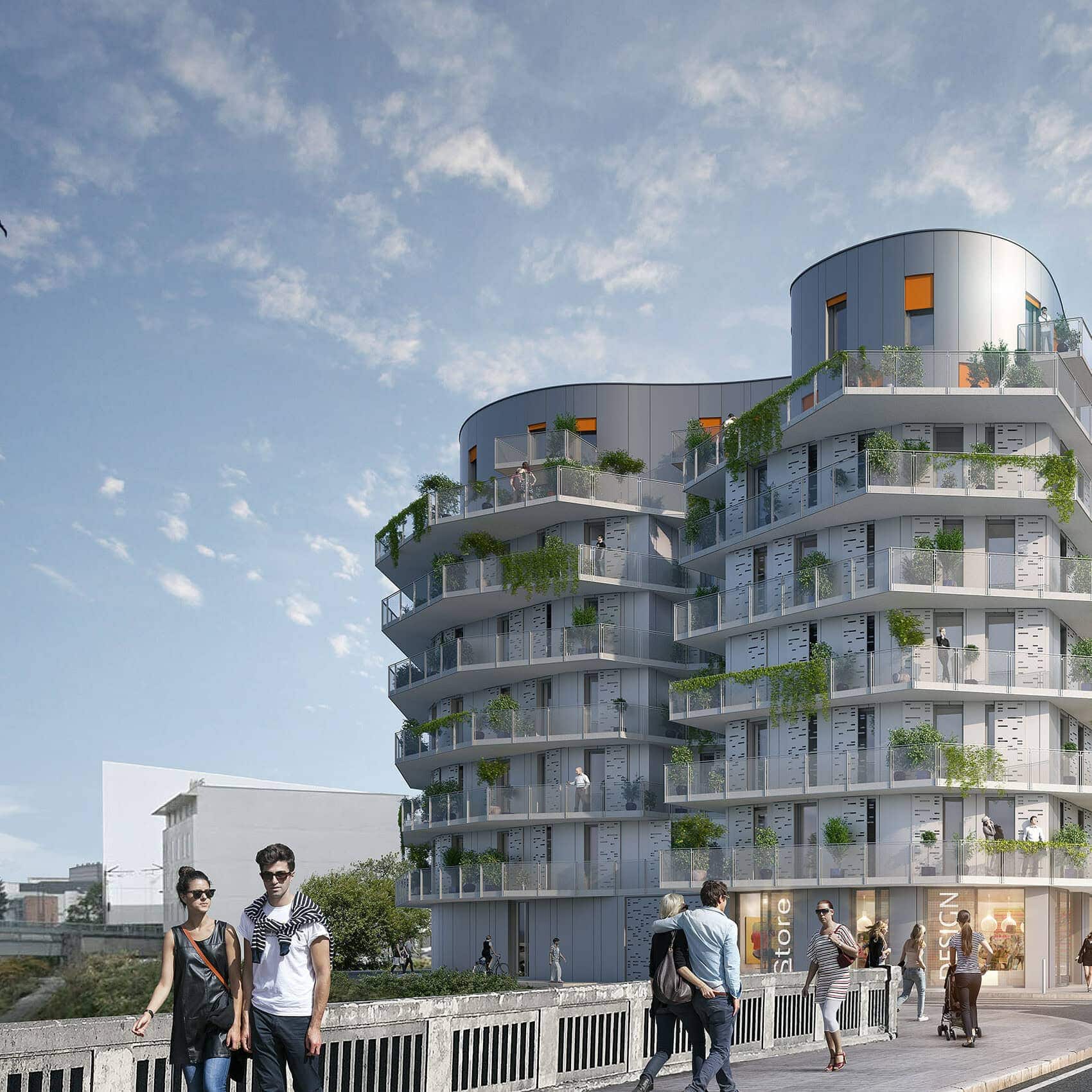 illuminens | perspective architecture 3D | image architecture | archiviz | logements | orleans | agnes cantin architecte