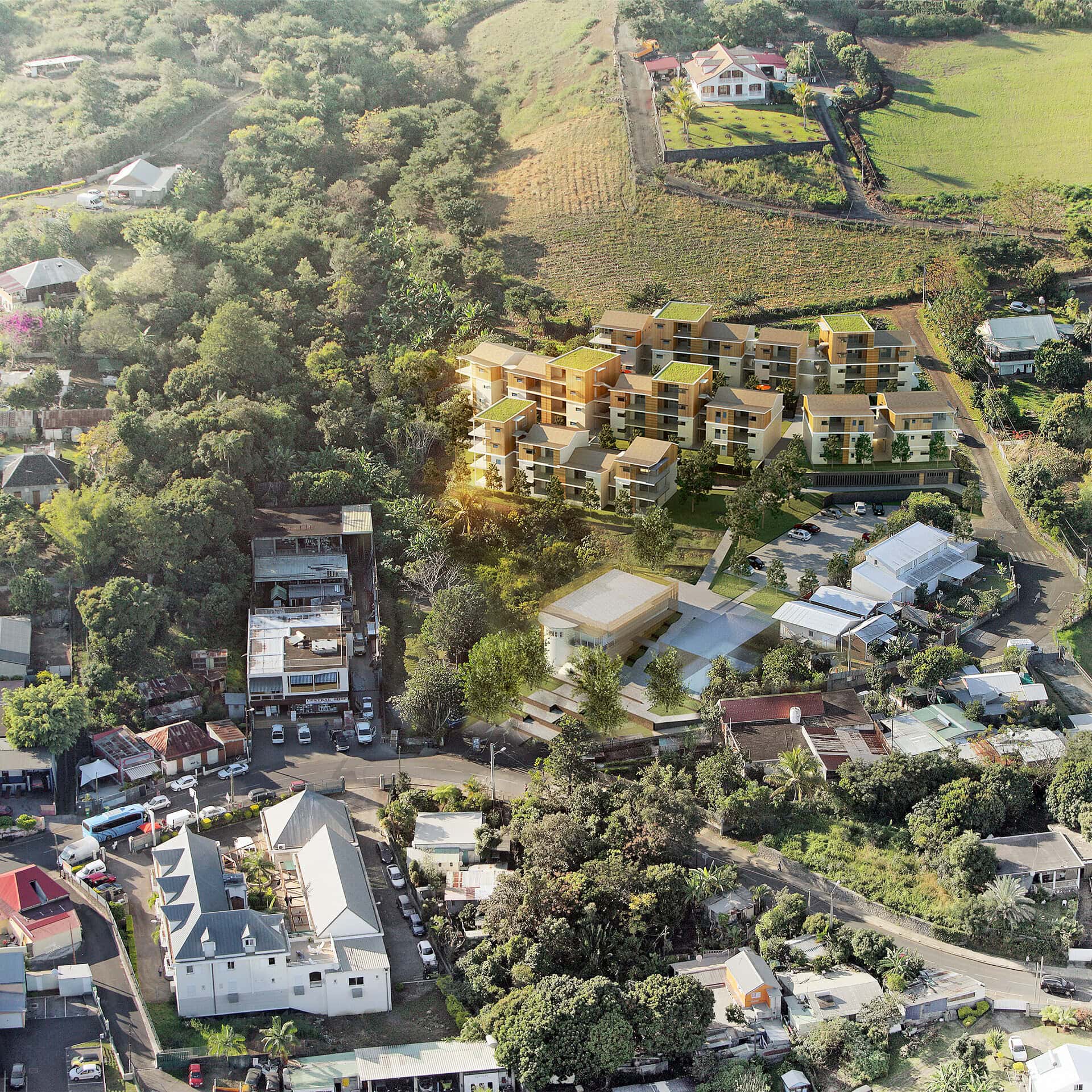 illuminens | perspective architecture 3D | image architecture | archiviz | bernica - ile de la reunion | atelier architectes