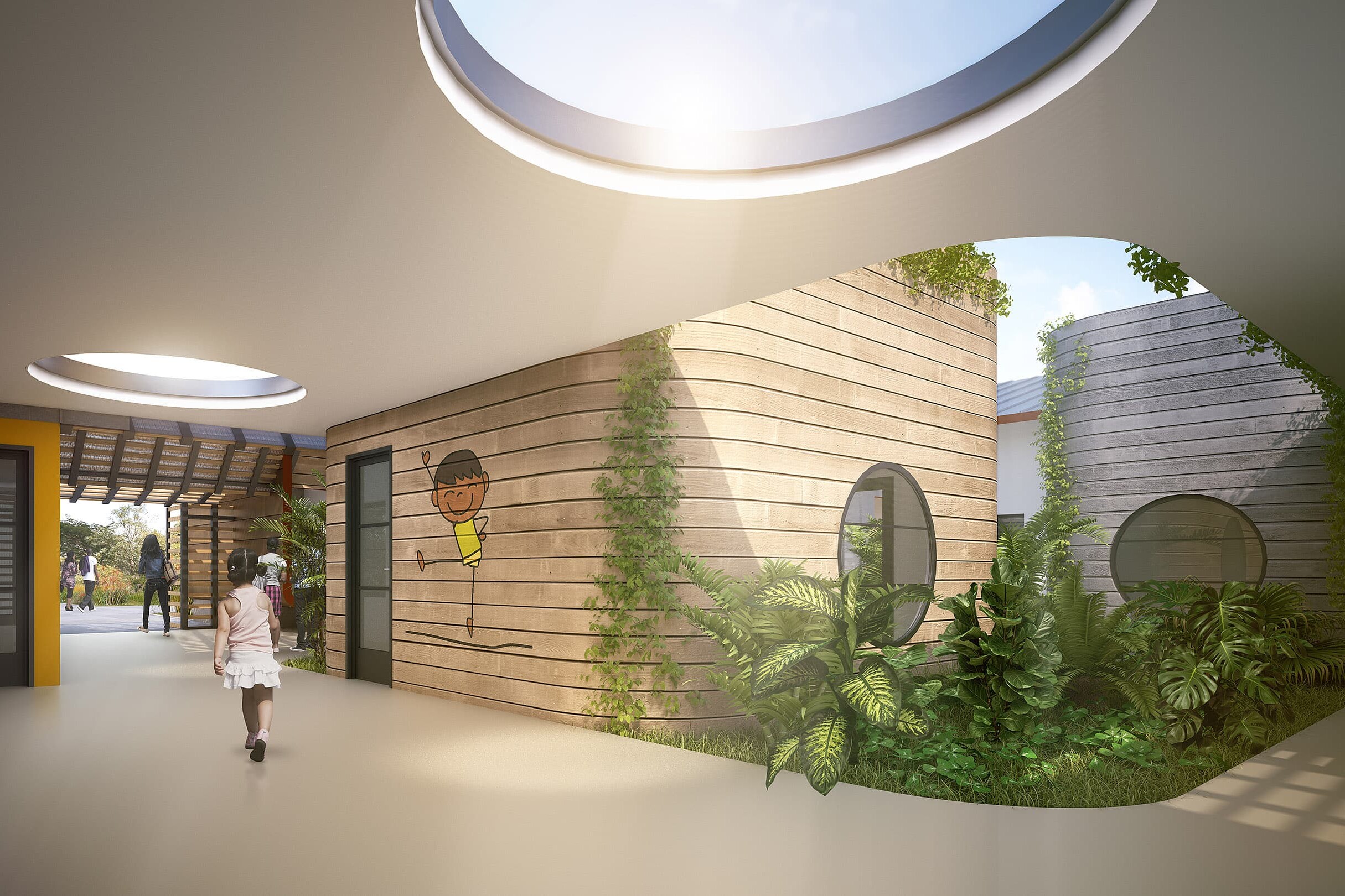 illuminens | archiviz | architectural visualization | architectural render | nursery reunion island | plaine des cafres | malecot boyer architects