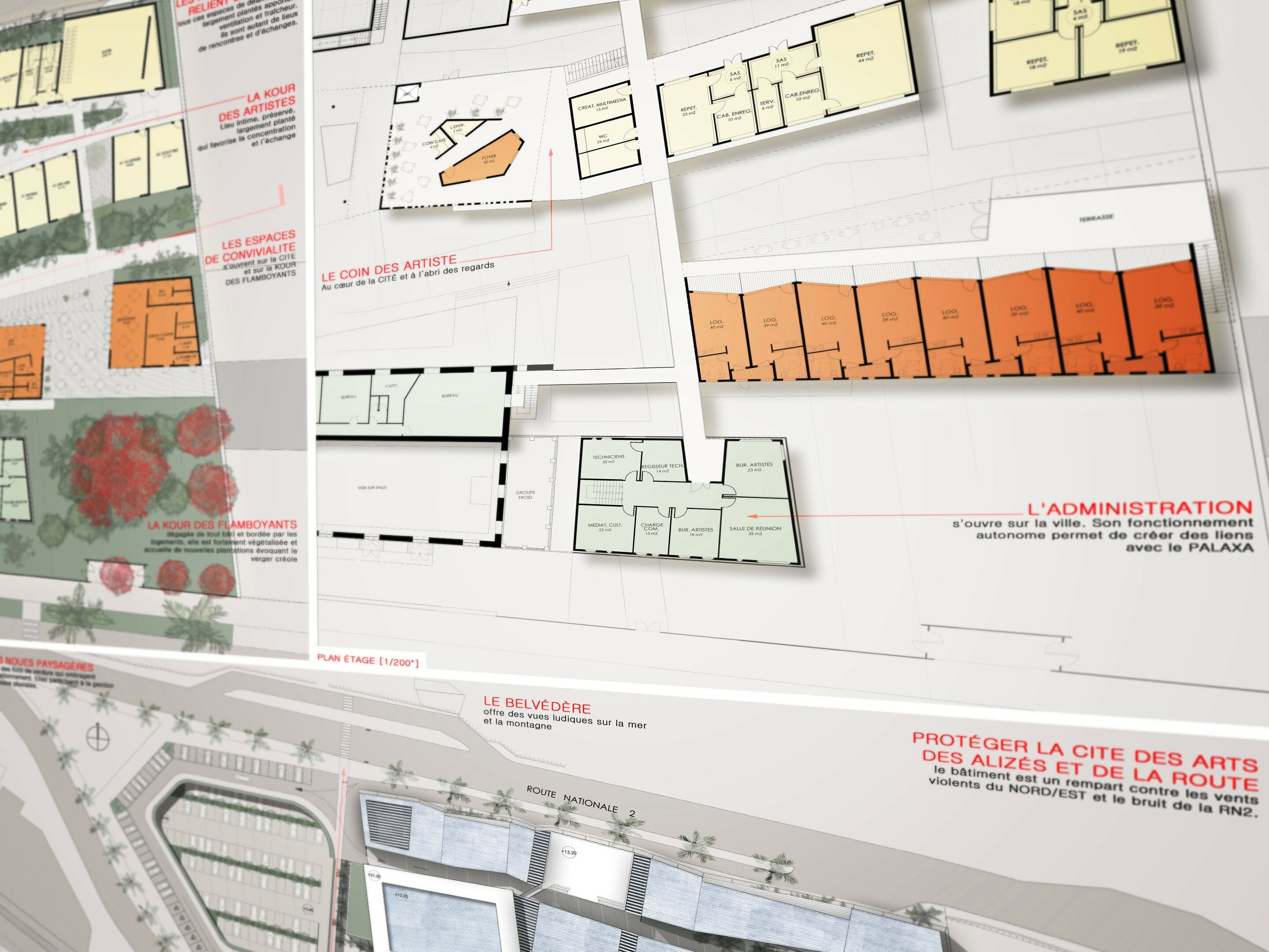 illuminens | rendus de concours | espace jeumont - cité des arts | saint-denis - ile de la reunion | l atelier architectes