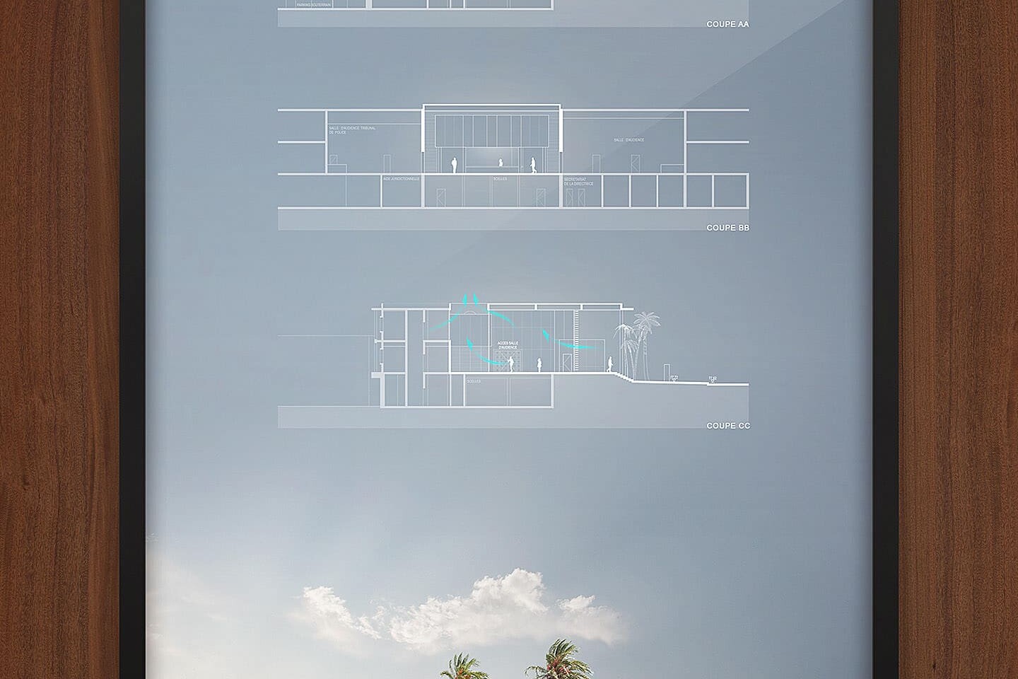 illuminens | architecture competition | renovation tribunal court | saint-pierre - reunion island | atelier architects
