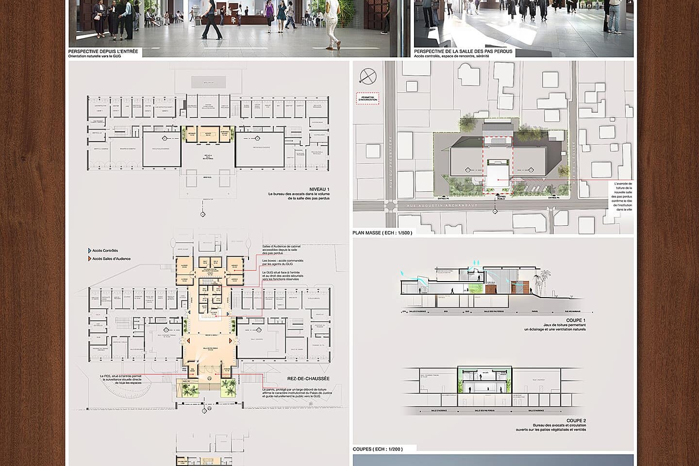 illuminens | architecture competition | renovation tribunal court | saint-pierre - reunion island | atelier architects
