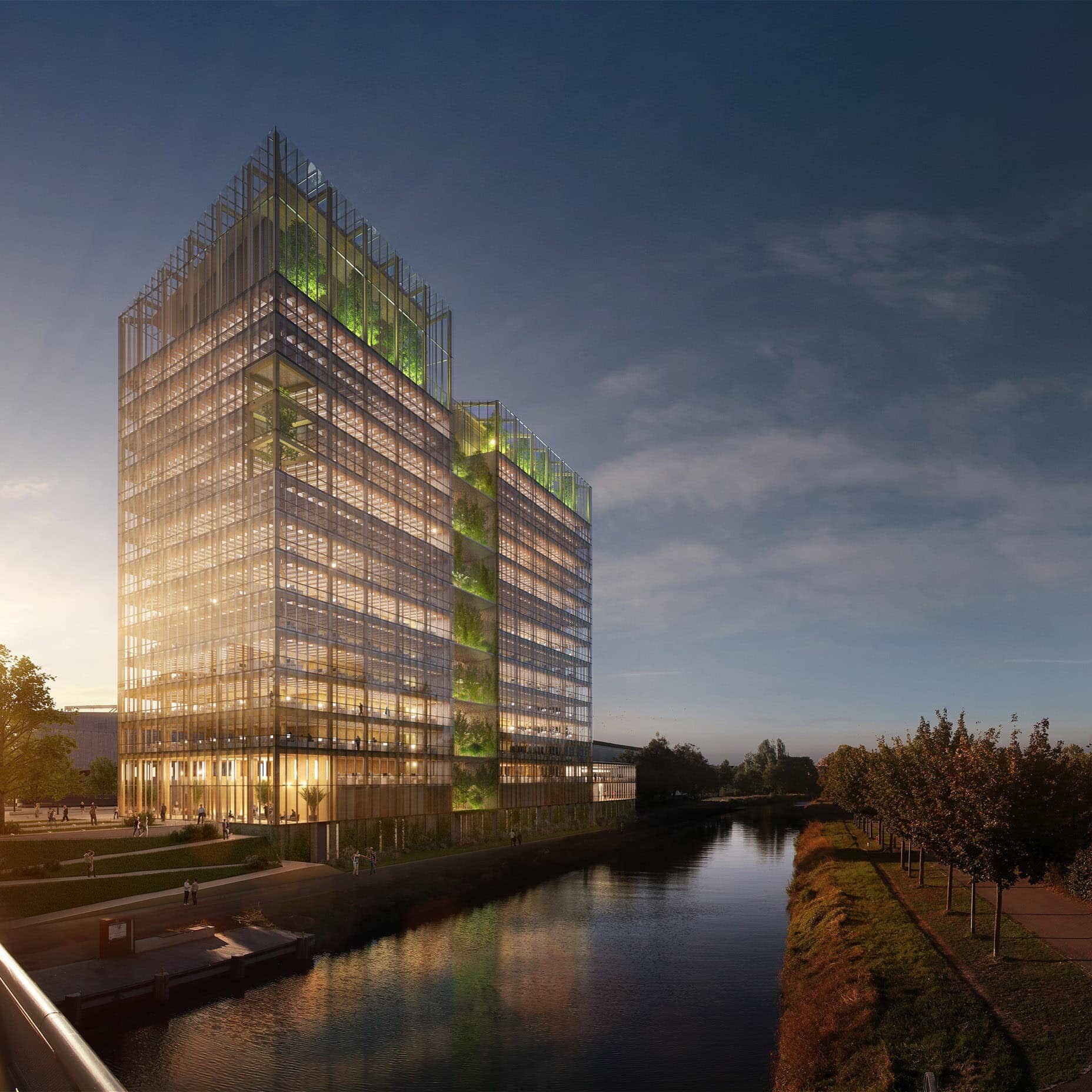 illuminens | archiviz | architectural visualization | architectural render | credit mutuel strasbourg | groupe-6