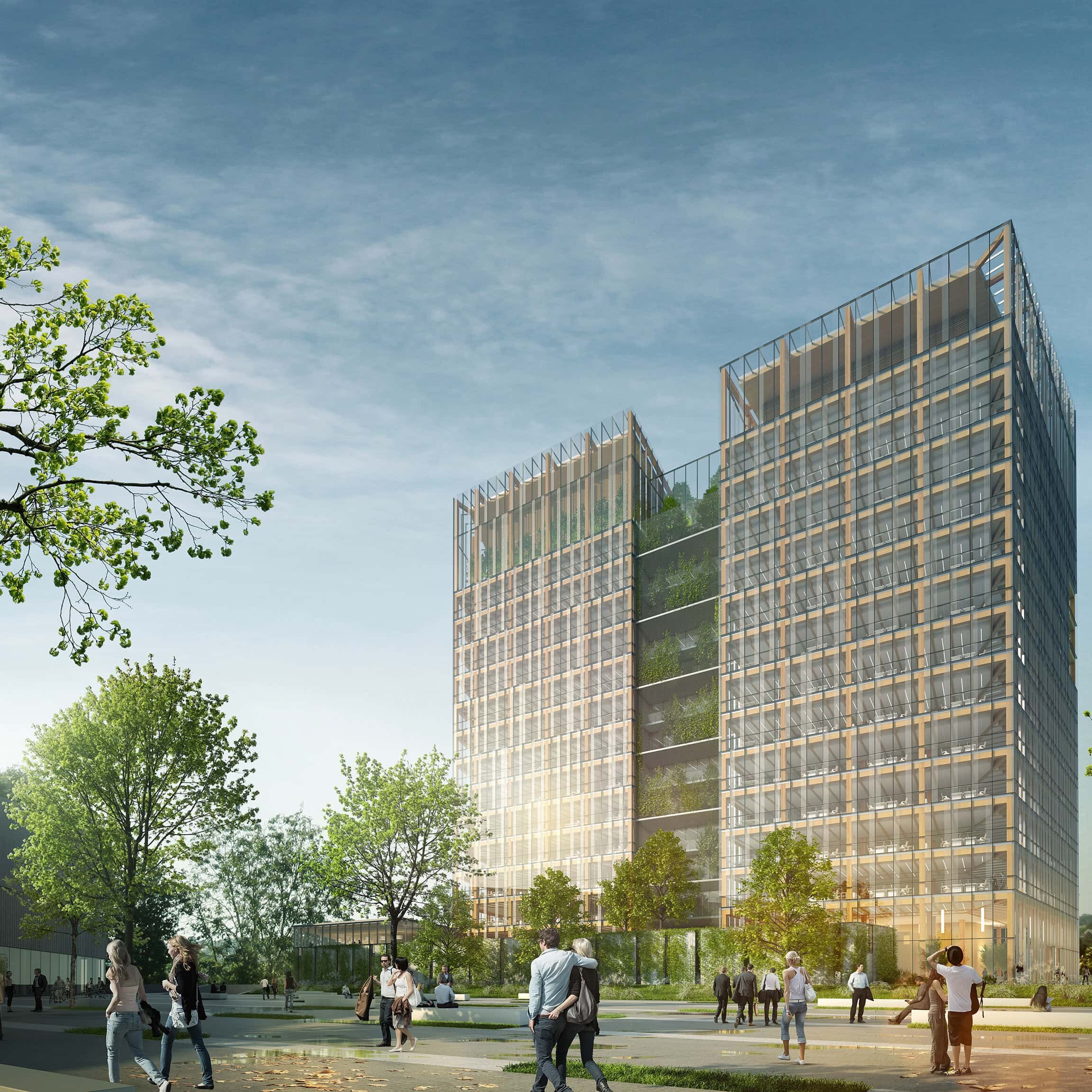 illuminens | archiviz | architectural visualization | architectural render | credit mutuel strasbourg | groupe-6