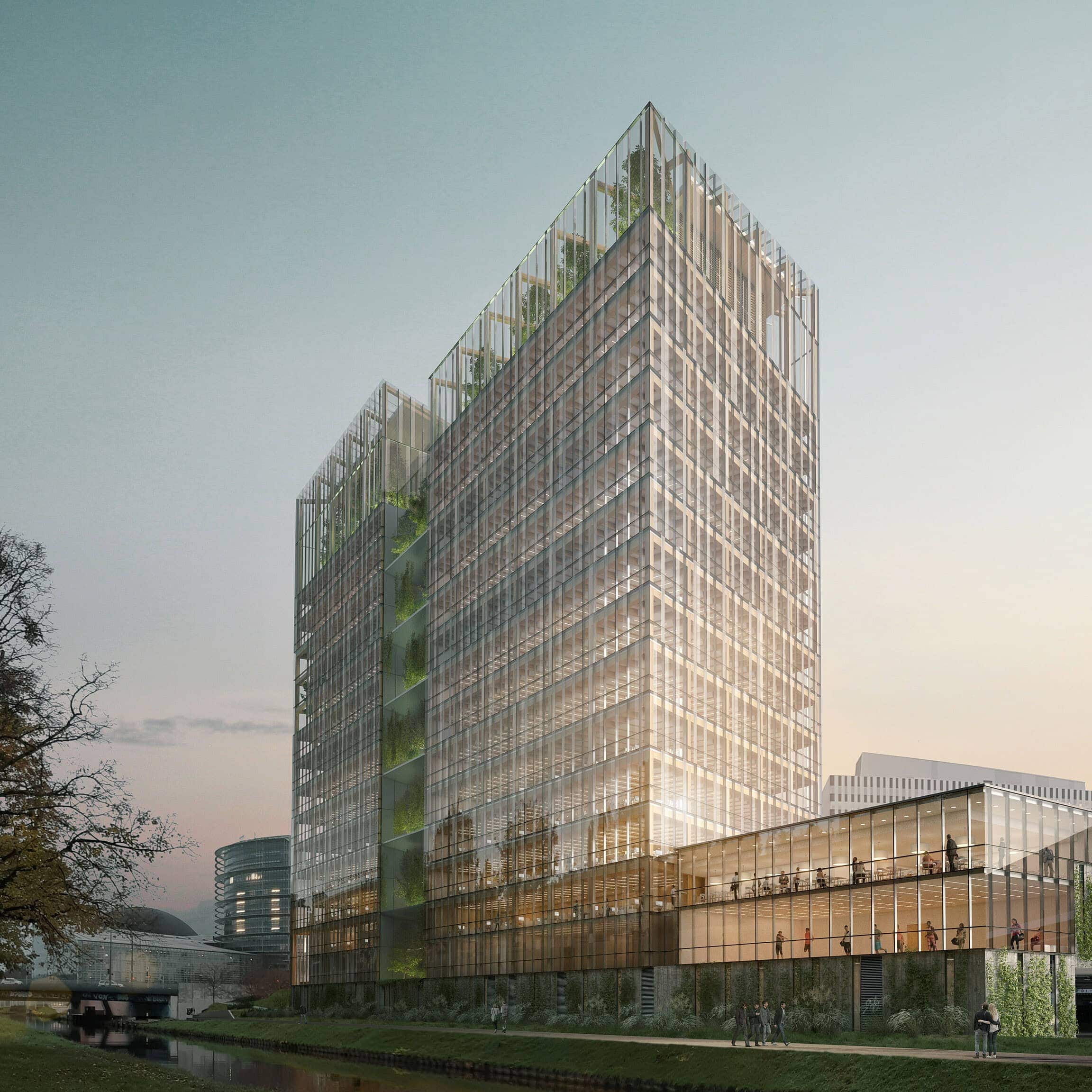 illuminens | perspective architecture 3D | image architecture | archiviz | credit mutuel strasbourg | groupe-6