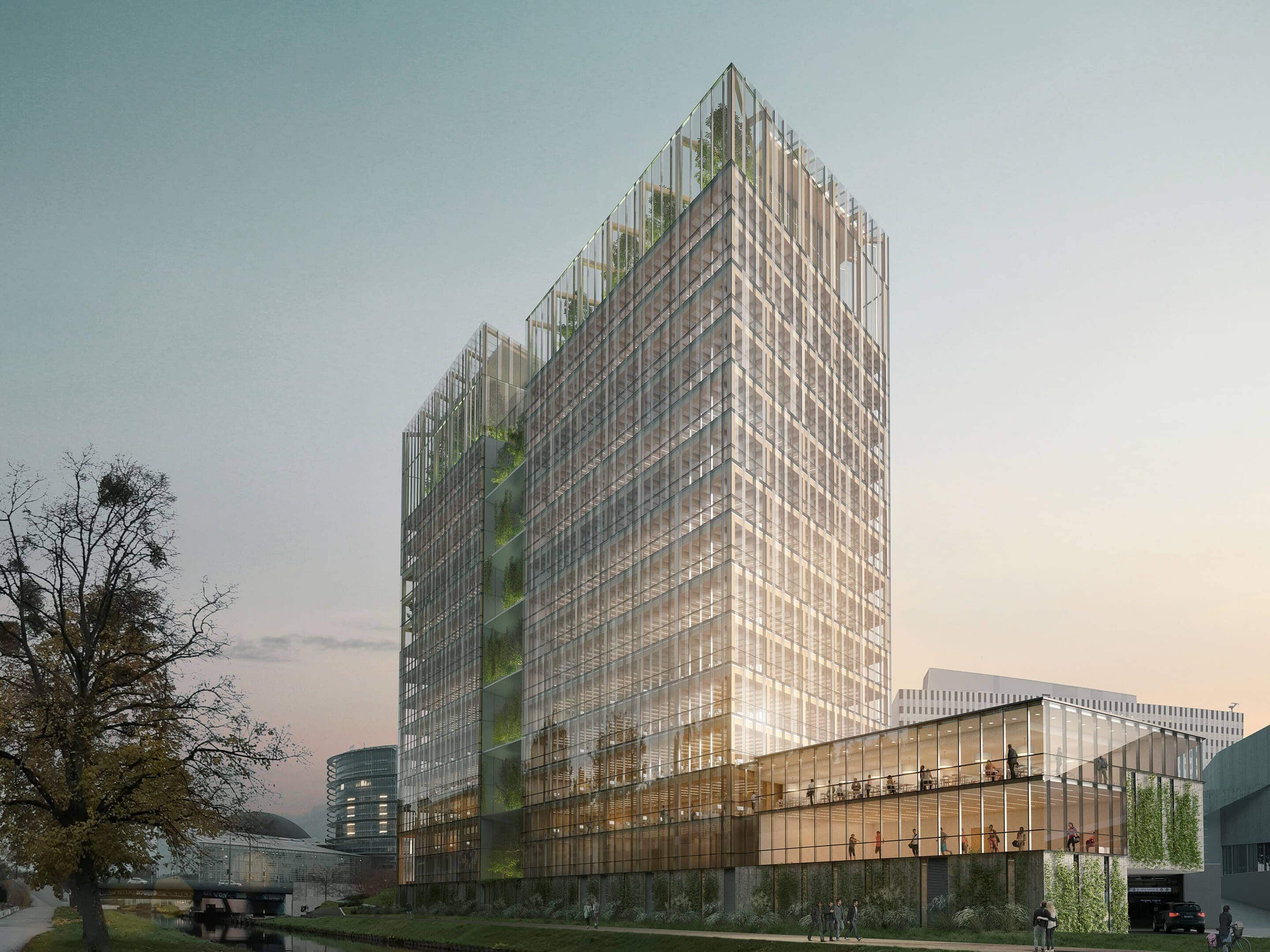 illuminens | archiviz | architectural visualization | architectural render | credit mutuel strasbourg | groupe-6