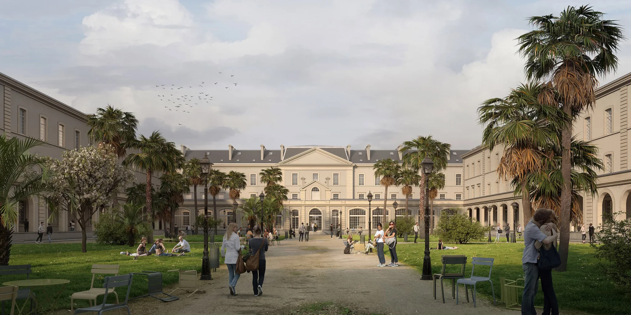 illuminens | perspective architecture 3D | image architecture | archiviz | campus espace rene le bras | cherbourg | blp-rrc achitectes