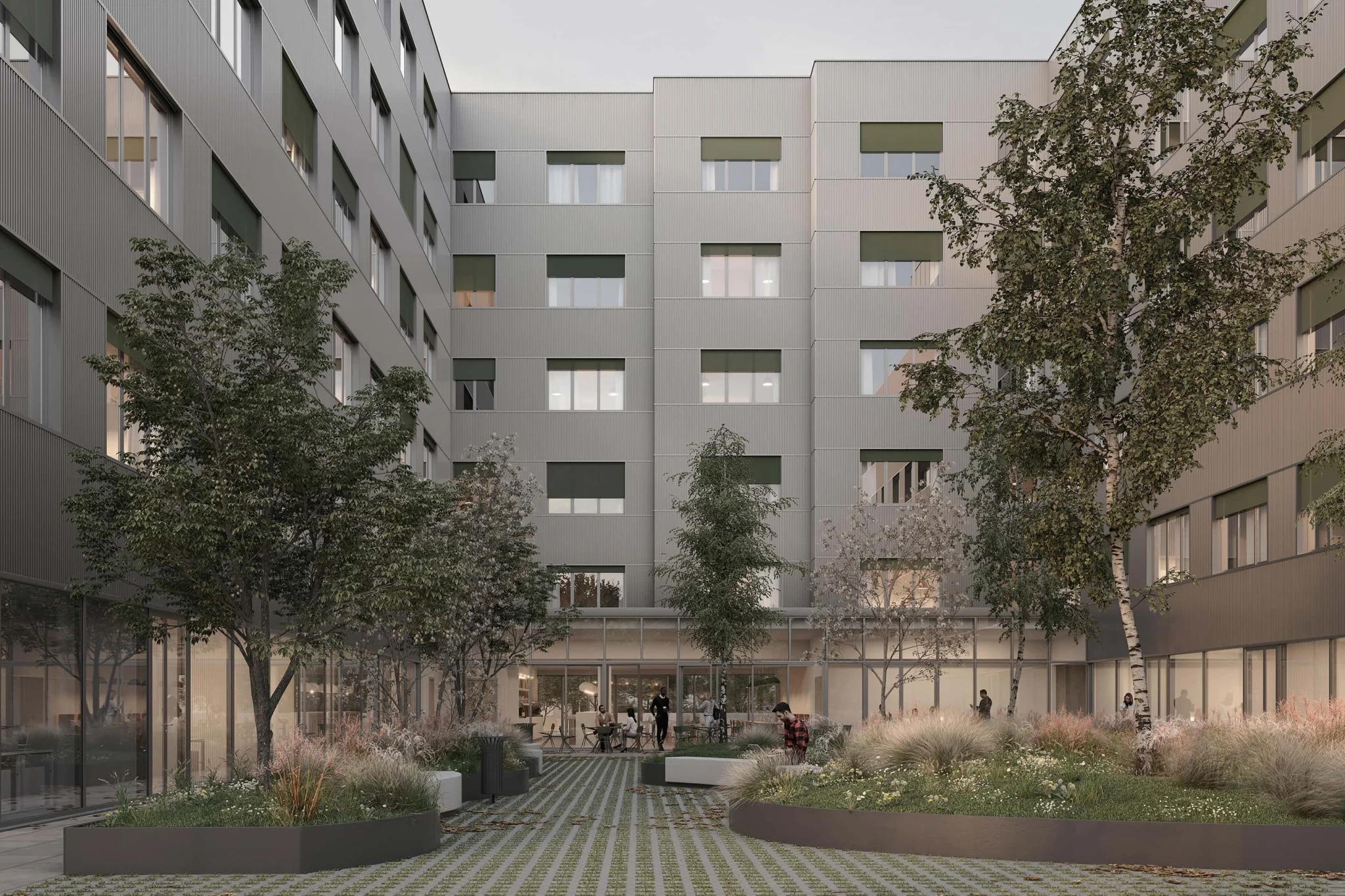illuminens | perspective architecture 3D | image architecture | archiviz | The Babel Community | Massy | Querencia Architectes